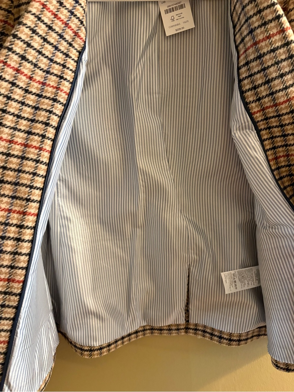 J. Crew Herringbone Wool Blender Blazer NWT - Picture 12 of 14